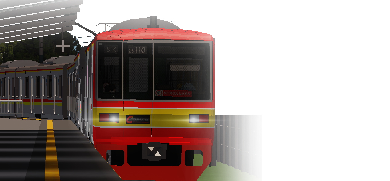 Kereta JRR Commuter di stasiun